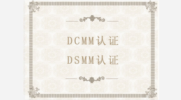 DCMM/DSMM认证