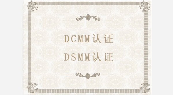 DCMM/DSMM认证